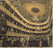 Gustav Klimt, Zuschauerraum im Alten Burgtheater in Wien